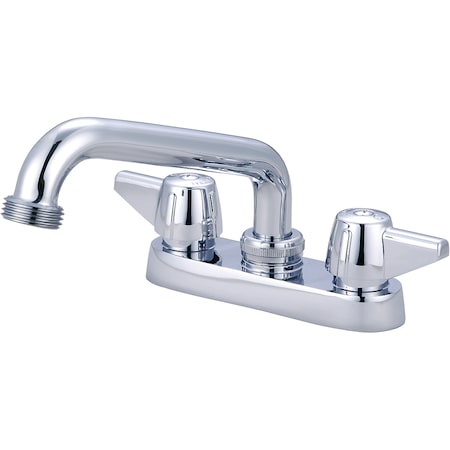 Central Brass Two Handle Cast Brass Bar/Laundry Faucet, NPSM, Centerset, Chrome, Weight: 2.9 0084-H